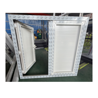 Ventana Abatible de Aluminio de Aleación 6060, Eficiente Energéticamente, Insonorizada, con Drenaje Oculto, Certificada AS2047, para Dormitorio de Apartamento