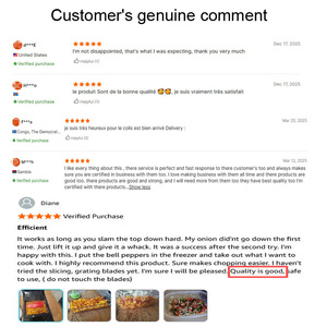 Овощерезка Fullstar, ручная овощерезка и измельчитель картофеля, инструмент из нержавеющей стали для нарезки фруктов и овощей - Product Image 4
