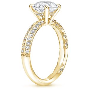 Bague de fiançailles romantique en or pour femme, pierre scintillante, bijoux d'anniversaire de mariage - Product Image 4