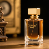 Bouteilles de luxe résistantes aux fuites et portables de 30ml en gros Bouteille en verre étanche de 50ml Bouteille de parfum vide à faible quantité minimale de commande 100ml