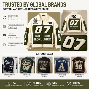 Giacca da Corsa Personalizzata per <span class=keywords><strong>Uomo</strong></span>, Verde Oliva, Streetwear, Giacca Varsity, Produttore con Etichetta Privata OEM, Giacca Baseball <span class=keywords><strong>Bomber</strong></span> - Product Image 5