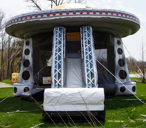 Lâu Đài <span class=keywords><strong>Bouncy</strong></span> <span class=keywords><strong>UFO</strong></span> Bơm Hơi Và Bảo Đảm Chất Lượng Trò Chơi Trượt - Product Image 3