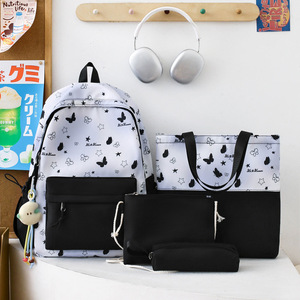 Mochila Escolar para Estudiantes, Moderna y Versátil, de Doble Asa, Gran Capacidad, Ligera, Simple e Informal - Product Image 4