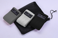 Lot de bandes de résistance colorées en tissu élastique pour exercices de gym, avec logo personnalisé, pour les hanches