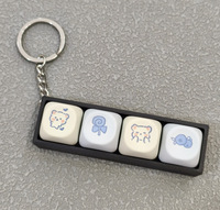 Llavero Antiestrés Personalizado de Plástico Ligero con Teclado Clicker y Luces LED