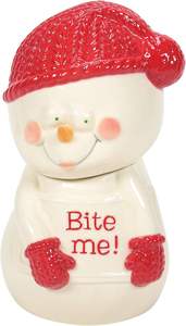 Dipartimento 56 nowpimions mi morde barattolo di biscotti con contenitore scolpito da 10 pollici multicolore - Product Image 2