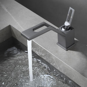 Nouveau modèle de lavabo de salle de bains en cuivre au design moderne, double usage chaud et froid <span class=keywords><strong>avec</strong></span> <span class=keywords><strong>ensemble</strong></span> de robinets anti-éclaboussures - Product Image 3
