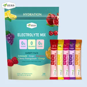 kundenspezifische pilze elektrolyt-supplements keto flüssigkeit beutel zuckerfrei getränk hydratation elektrolyt-pulver-pakete