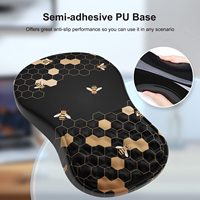 Alas Mouse Ergonomis Gel/Silikon dengan Bantalan Pijat Pergelangan Tangan dan Bantal Tangan untuk Aksesoris Komputer Kantor dan Rumah, Tersedia