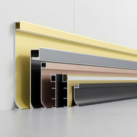 Profilé de plinthe LED encastré en aluminium, design mural, pour bâtiments gouvernementaux et projets institutionnels