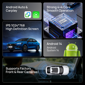 <span class=keywords><strong>Autoradio</strong></span> vertical Android 14 de 10,4 pouces pour <span class=keywords><strong>Ford</strong></span> Carnival <span class=keywords><strong>Fiesta</strong></span> 2009-2015, multimédia CarPlay Android Auto GPS - Product Image 2