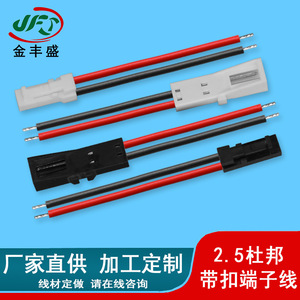 DuPont 2.54mm Pitch Connector Wire 2pin 50mm Length Snap On Terminal For LED Cabinet Light Connection - Product Image 2