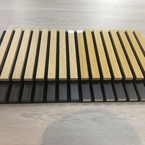 Wand und Decke Schall dichte Lamellen Laminierte Pet Wooden <span class=keywords><strong>Veneera</strong></span> Akustik platte für Auditorium Hall - Product Image 6