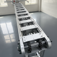 Système de transfert de charge pour convoyeur de manutention industrielle, capacité de charge du support inférieur : 15 kg