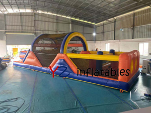 Château gonflable Commercial Brothers avec toboggan, parcours d'obstacles gonflable pour parc d'attractions, jeux sur le thème des dessins animés - Product Image 6
