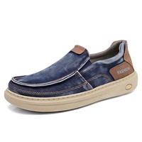 Chaussures décontractées pour hommes, style Dad Shoes, à enfiler, semelle souple, respirantes, en toile, style Old Beijing, printemps-automne, excellente adhérence.