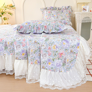 Set Tre Pezzi di Copriletto Trapuntato in Pizzo <span class=keywords><strong>Francese</strong></span>, Piumino Estivo per Condizionatore - Product Image 4