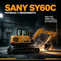 Excavadora Hidráulica Usada Sany60c de 6 Toneladas, Mini Excavadora Usada al 95% de Estado Nuevo, Excavadora Sany Sy60c en Venta