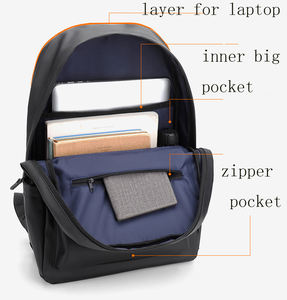 Zaino usb vegano da uomo di lusso personalizzato OEM che carica zaini da uomo per Laptop da lavoro impermeabili da viaggio per <span class=keywords><strong>me</strong></span> - Product Image 5