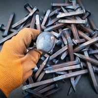Pointe de rail de 5/8 pouce d'épaisseur et 6 pouces de long pour rail de 140-100 lb et traverses en bois, norme AREMA