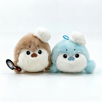 Schattig schattig chef-kok zeeotter knuffel mascotte zeeleeuw tas charme sleutelhanger gevulde pop oceaan thema verjaardag op maat gemaakt super
