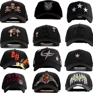 Mũ lưỡi trai thêu 3D logo chất liệu cotton 100% mới nguyên bản, đính đá, 5 tấm, kiểu Gorra Del Mago Gorras Barbas - Product Image 6