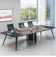 Table de conférence longue table de réunion simple salle de conférence moderne banc de travail petit bureau de négociation