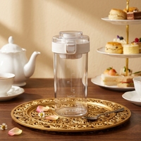 Bouteille d'eau double paroi PC style japonais-coréen avec infuseur à thé – Tasse de voyage sportive minimaliste style Instagram pour étudiants – Vente en gros
