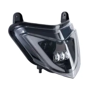 Fornecimento de fábrica Farol LED frontal preto com luz de posição DRL de feixe alto/baixo para D ucati Hypermotard