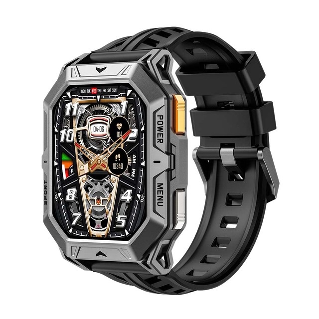 New Square-Design GPS Smart Watch X1 Pro 1.96inch AMOLED Screen 530mAh Battery Waterproof GPS Track BT Calling Smartwatch 2026