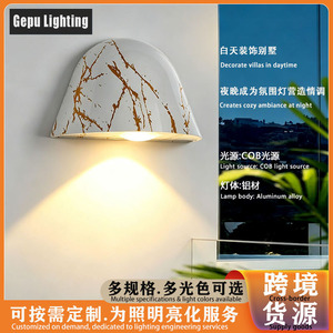 Lampe murale COB LED minimaliste imperméable pour l'extérieur, pour cour, balcon, terrasse, jardin, GP-B343 - Product Image 3