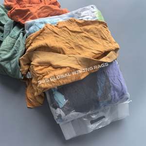 Paños de Limpieza 100% Algodón, Trapos de Felpa de Colores Variados, Paños para Limpiar Sudaderas, Trapo de Algodón en 1kg para Uso Industrial - Product Image 1