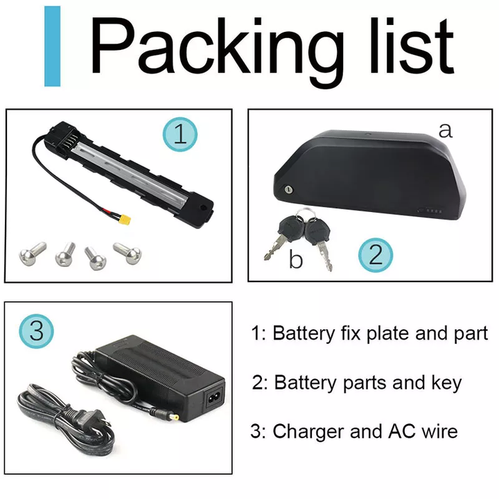 18.2ah 48v Hailong Parrot Nine Battery 48v 18.2ah 18650 Down Tube 