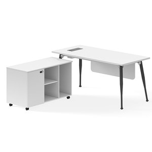 Venta caliente Mesa de oficina ejecutiva con cajones Muebles Escritorio administrativo Gerente Escritorio de oficina ejecutiva Ceo Mesa de jefe de lujo - Product Image 1