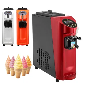 CE A household tabletop softserve counter top soft ice cream making machine maker mini small table portable china with air pump