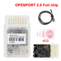 Herramienta de ajuste de chip ECU Tactrix Openport 2.0 ECUFLASH con 4CD Open Port 2.0 J2534 Chip completo para conector OBD2 de Mercedes-Benz