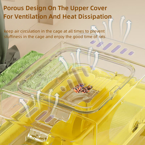 Şeffaf Tünel Hayvan Kafesi Panoramik Tavan Pencereli <span class=keywords><strong>Hamster</strong></span> Kafesi Küçük Hayvanlar İçin Ev - Product Image 3