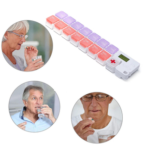 Nuevo dispensador <span class=keywords><strong>de</strong></span> <span class=keywords><strong>caja</strong></span> <span class=keywords><strong>de</strong></span> <span class=keywords><strong>medicamentos</strong></span> <span class=keywords><strong>de</strong></span> 7 días, organizador electrónico <span class=keywords><strong>de</strong></span> pastillas, temporizador <span class=keywords><strong>de</strong></span> almacenamiento semanal, pastillero inteligente - Product Image 4