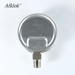 Manómetro de Acero Inoxidable Lleno de Glicerina, Rosca Métrica, Montaje en Panel, Alta Precisión, Industrial, Medidor de Presión en Bar y PSI - Product Image 3