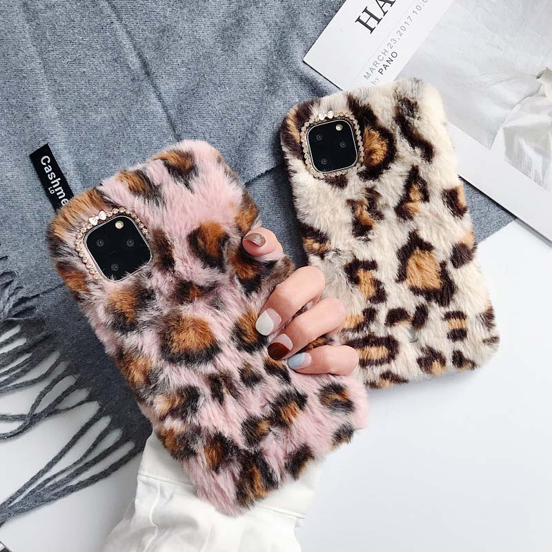 Cálida y suave de piel sintética Furry Teléfono Cubierta Diamante piel caso para iPhone 5/5S/6/6 Plus Cálida y suave de piel sintética Furry Teléfono Cubierta Diamante piel caso para iPhone 5/5S/6/6 Plus