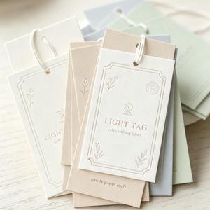 Etiquetas Colgantes para Ropa, Etiquetas de Cartón, Etiquetas de Papel Ecológicas Personalizadas, Hechas a Medida con Diseño Gratuito, Proveedor OEM ODM - Product Image 3