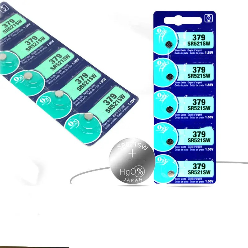2 X Renata Mercury Free 1.55 Volt Watch Battery 379 Replaces - Foto 2