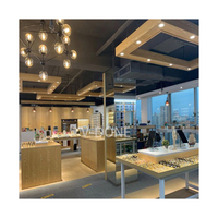 Vitrine optique en bois exclusive Boutique Design Disposition Support mural pour lunettes Vitrine pour lunettes Présentoir pour lunettes