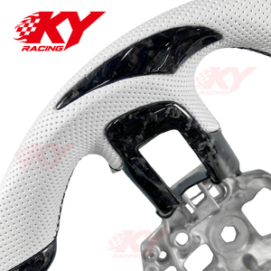 Accesorios para Automóviles, Volante Deportivo Personalizado de Cuero y Fibra de Carbono para Ford Mustang GT GT500 Shelby GT350 EcoBoost 2015-2023 - Product Image 2
