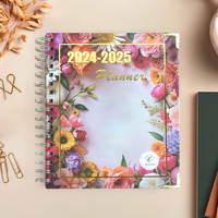 Échantillon gratuit de planificateur de manifestation de journal laitier avec couverture rigide et logo personnalisé