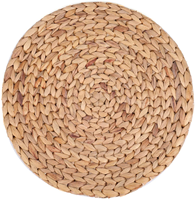 Napperons/Sous-plats en jacinthe d'eau naturelle tressée, faits à la main, écologiques, style campagnard, pour la maison et la restauration - Vente en gros à prix réduit