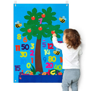 Tablero de Fieltro Ecológico con Letras y Números para Niños, Educación Temprana, Narración de Cuentos, Preescolar, Enseñanza de Historias, Juego en Casa y en el Aula - Product Image 1