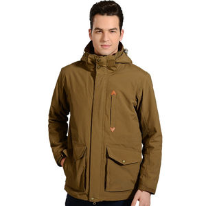 Chaqueta cortavientos profesional de algodón/poliéster para hombre, transpirable, de manga larga, a la venta - Product Image 1