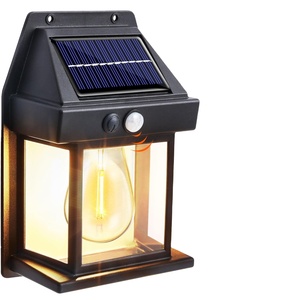 Bombilla de tungsteno Lámpara de pared solar Led Solar Luz de pared de jardín al aire libre con sensor inalámbrico Ip65 - Product Image 1