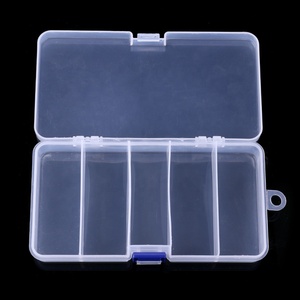 Hengjia grande boîte à outils en plastique à 5 grilles pour la pêche pour le stockage d'accessoires de rivière de lac de ruisseau - Product Image 4